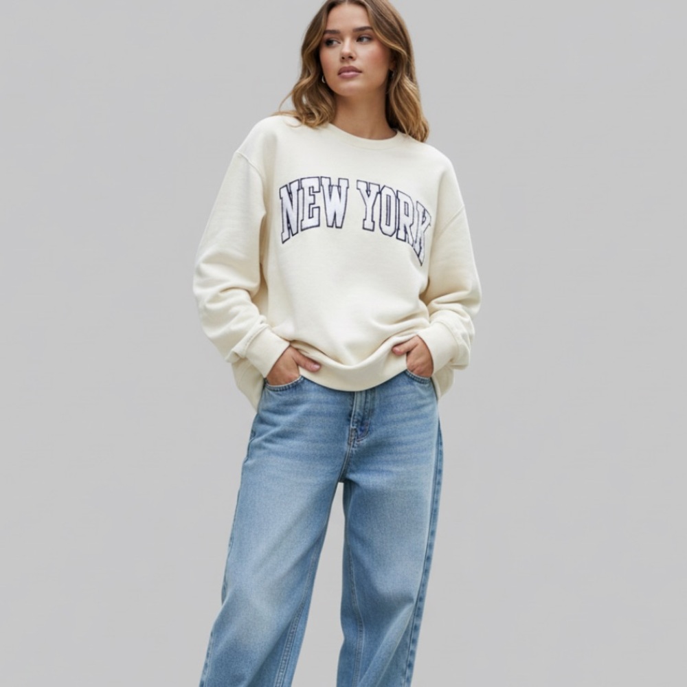 New York Popular Crew Neck Sweatshirt Size XL